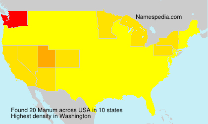Surname Manum in USA Surname Manum in USA