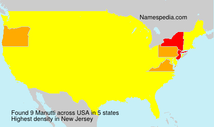 Surname Manutti in USA Surname Manutti in USA