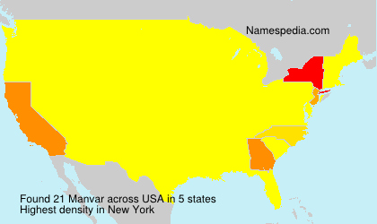 Surname Manvar in USA Surname Manvar in USA