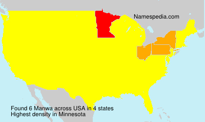 Surname Manwa in USA Surname Manwa in USA