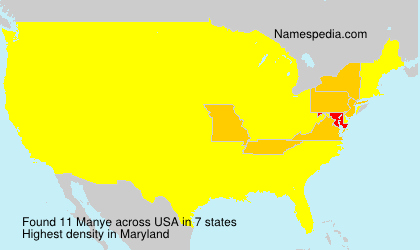 Surname Manye in USA Surname Manye in USA
