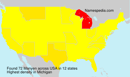 Surname Manyen in USA Surname Manyen in USA