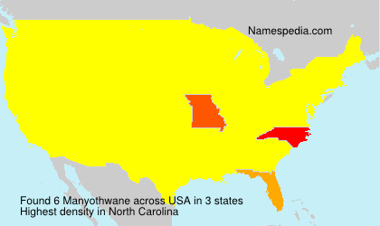Surname Manyothwane in USA Surname Manyothwane in USA