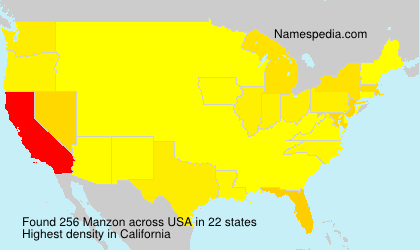 Surname Manzon in USA Surname Manzon in USA