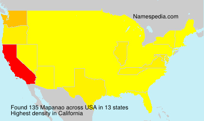 Surname Mapanao in USA Surname Mapanao in USA