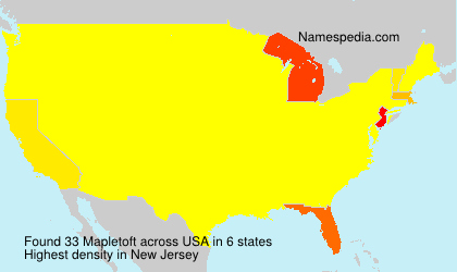 Surname Mapletoft in USA Surname Mapletoft in USA