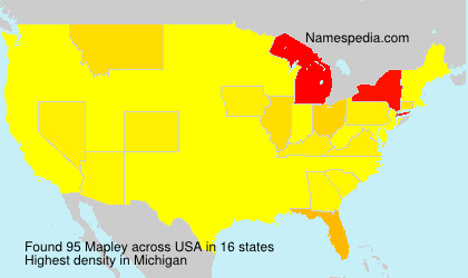 Surname Mapley in USA Surname Mapley in USA