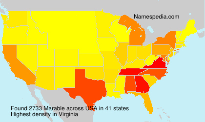 Surname Marable in USA Surname Marable in USA