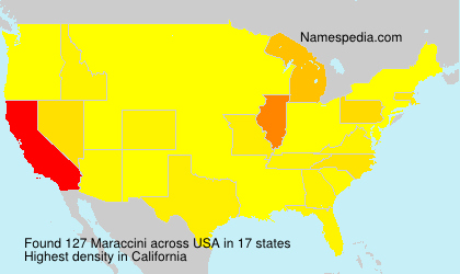 Surname Maraccini in USA Surname Maraccini in USA