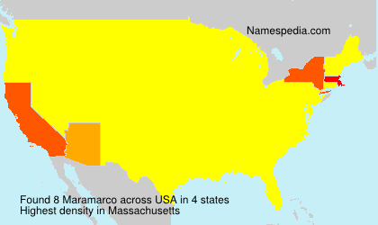 Surname Maramarco in USA Surname Maramarco in USA