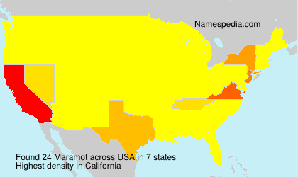 Surname Maramot in USA Surname Maramot in USA