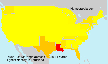 Surname Marange in USA Surname Marange in USA
