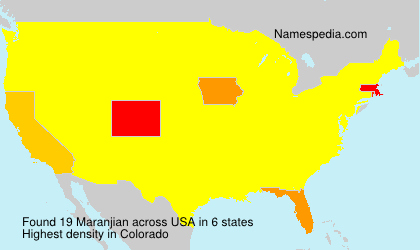 Surname Maranjian in USA Surname Maranjian in USA