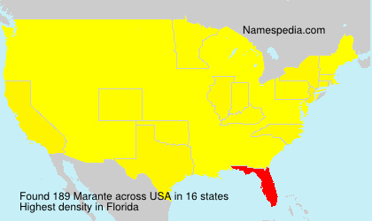 Surname Marante in USA Surname Marante in USA