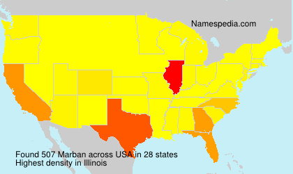 Surname Marban in USA Surname Marban in USA
