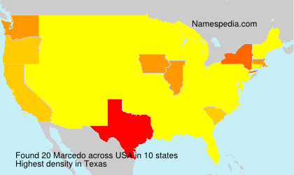 Surname Marcedo in USA Surname Marcedo in USA