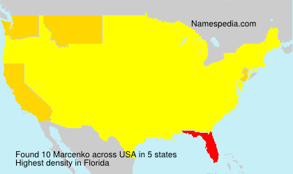 Surname Marcenko in USA Surname Marcenko in USA