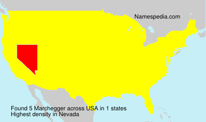 Surname Marchegger in USA