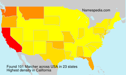 Surname Marcher in USA Surname Marcher in USA