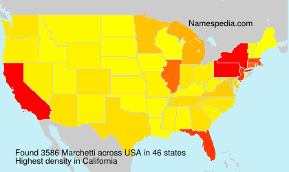 Surname Marchetti in USA Surname Marchetti in USA