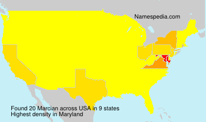 Surname Marcian in USA