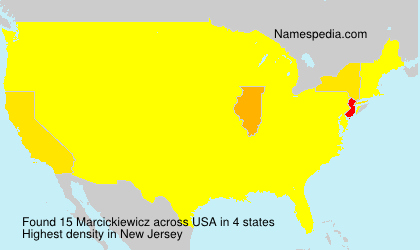 Surname Marcickiewicz in USA Surname Marcickiewicz in USA