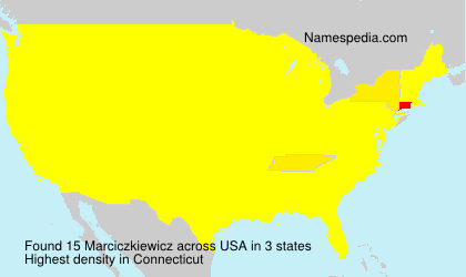 Surname Marciczkiewicz in USA Surname Marciczkiewicz in USA