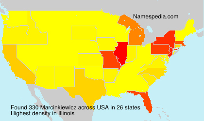 Surname Marcinkiewicz in USA Surname Marcinkiewicz in USA