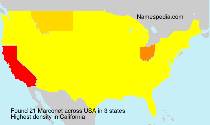 Surname Marconet in USA Surname Marconet in USA