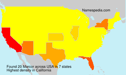 Surname Marcor in USA Surname Marcor in USA
