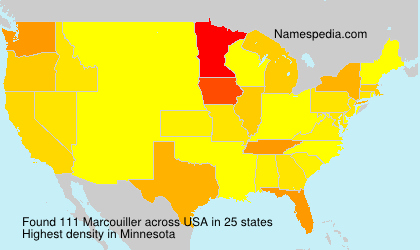 Surname Marcouiller in USA Surname Marcouiller in USA