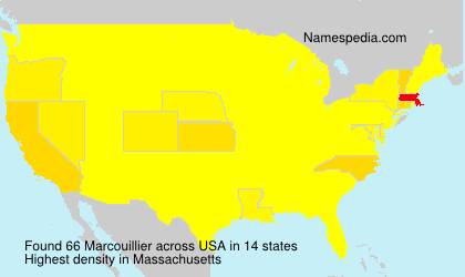 Surname Marcouillier in USA