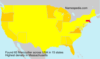 Surname Marcoullier in USA Surname Marcoullier in USA