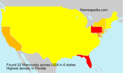 Surname Marcovsky in USA Surname Marcovsky in USA