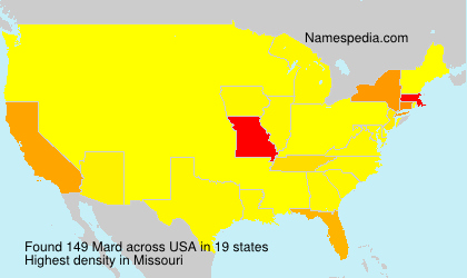 Surname Mard in USA