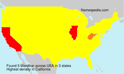 Surname Mardikar in USA Surname Mardikar in USA