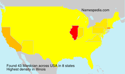 Surname Mardoian in USA Surname Mardoian in USA