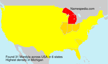 Surname Mardyla in USA Surname Mardyla in USA