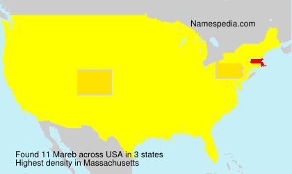 Surname Mareb in USA Surname Mareb in USA