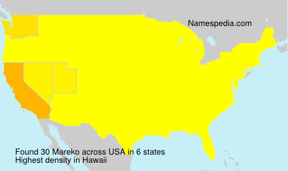 Surname Mareko in USA Surname Mareko in USA