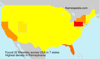 Surname Maretsky in USA Surname Maretsky in USA