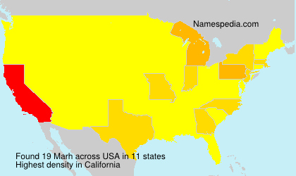 Surname Marh in USA Surname Marh in USA
