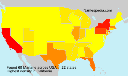 Surname Mariane in USA Surname Mariane in USA