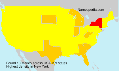 Surname Marico in USA Surname Marico in USA