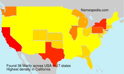 Surname Marily in USA Surname Marily in USA