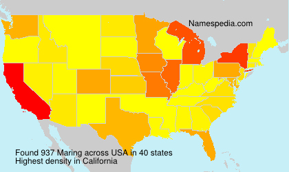 Surname Maring in USA Surname Maring in USA