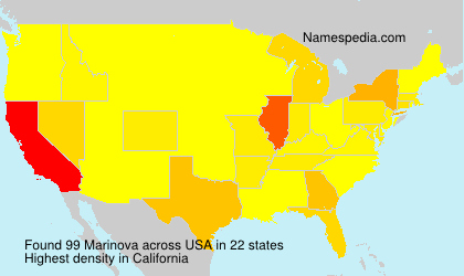 Surname Marinova in USA Surname Marinova in USA