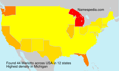 Surname Mariotto in USA
