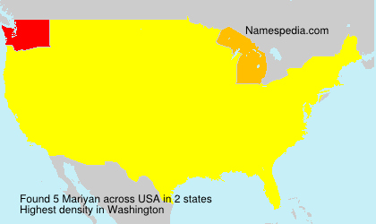 Surname Mariyan in USA