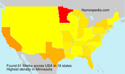 Surname Marka in USA Surname Marka in USA